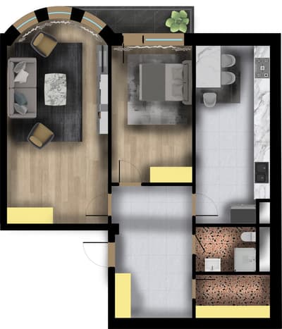 Продажа 2-комн. кв. 85 м² — жилой комплекс Сергели Авеню