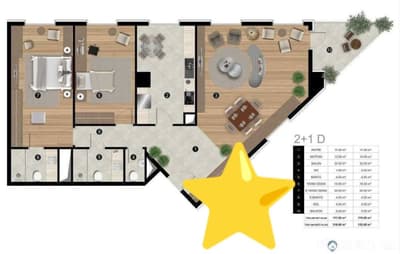 ЖК Akay City 3х комнатная 117м2‼️ улица Кары Ниязова