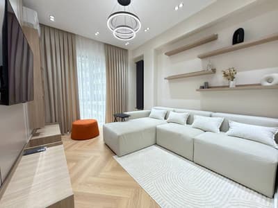 54м² + 6м² терраса, 2-ком, 11 этаж, Green Island, укомплектована