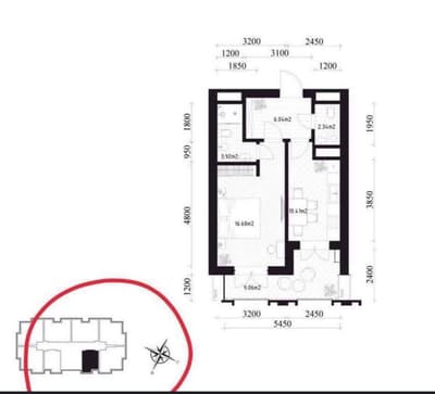 ЖК Brooklyn . 2-х комнатная евродушка. 51м2.