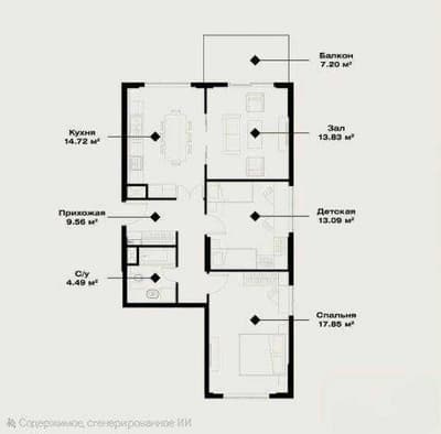 ПРОДАЕТСЯ  3х Комнатная ЖК Oz Mahal Новомосковская-Аккурган