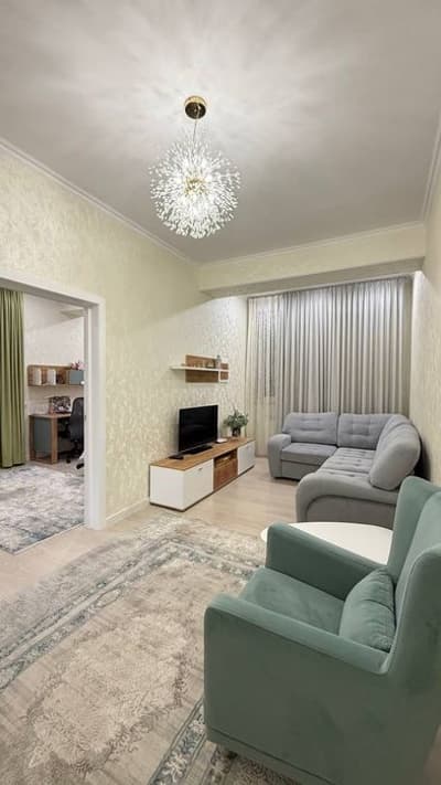 Новостройка Продается 2 комнатная квартира ремонт ул.Бабура Яккасарай