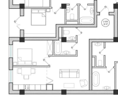 "СРОЧНО‼️ Коробка  BINKAT  58м2 Шота Руставели, Братский ‼️