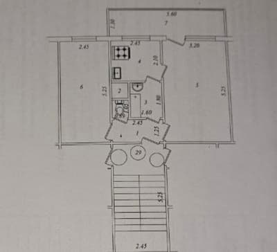 Срочно!!! Массив 2 куйлюк. 2-х комн. Раздельные комнаты. Мирабад р-н.
