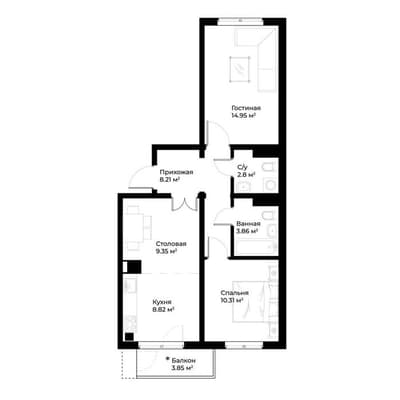 ЖК Oz Zamin 3/6/16 в новостройке от Golden House