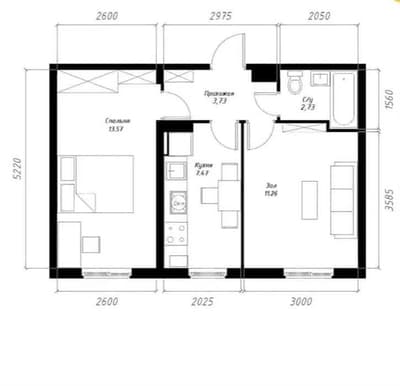 Срочно 2-комнатная квартира в ЖК Ассалом Хаво Assalom Havo 2 xonali uy