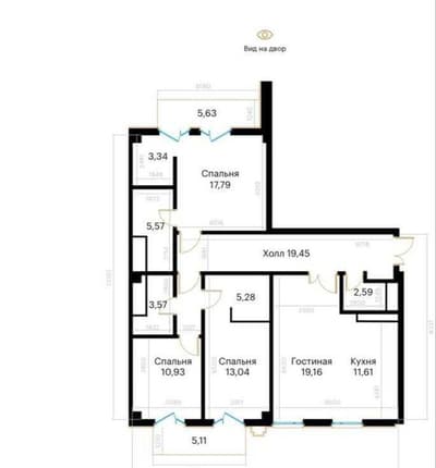 Продаётся 3х комнатная квартира в ЖК MIRABAD AVENUE, 1-линия