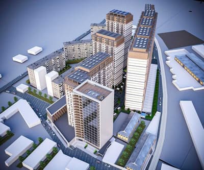 ЖК Maljaan Residence ул.Ш.Руставели 1-комн 17/19 44,7 м² коробка