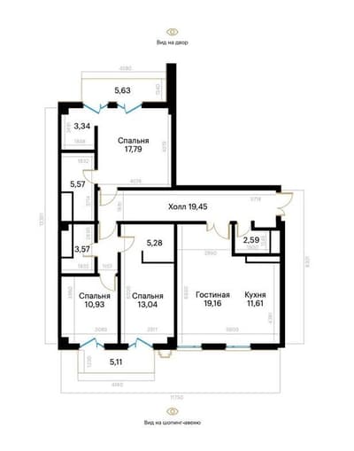 СРОЧНАЯ продажа коробка в ЖК MIRABAD AVENUE 126м2 Первая линия