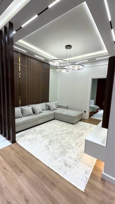 Жк "Oq Saroy" 3/1/8 84кв.м евро ремонт с мебелью и техникой