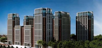 3/75м² ЖК Brooklyn коробка + паркинг British School Буз базар